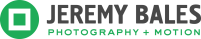Logo image for Jeremy Bales Photography + Motion. Green Circle icon